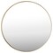 27.5" Modern Metal Wall-Mounted Rounded Mirror Perfect for Any Room